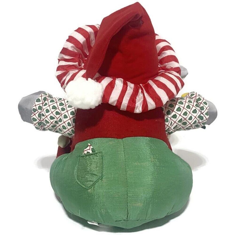 International Silver Company Christmas Mouse With Cheese Plush 12" Tall Sitting - Picture 4 of 8